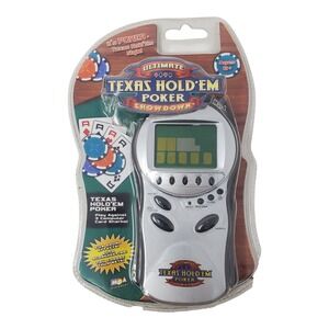 Texas Hold'Em Showdown Card Casino Game MGA Poker Electronic Handheld Travel